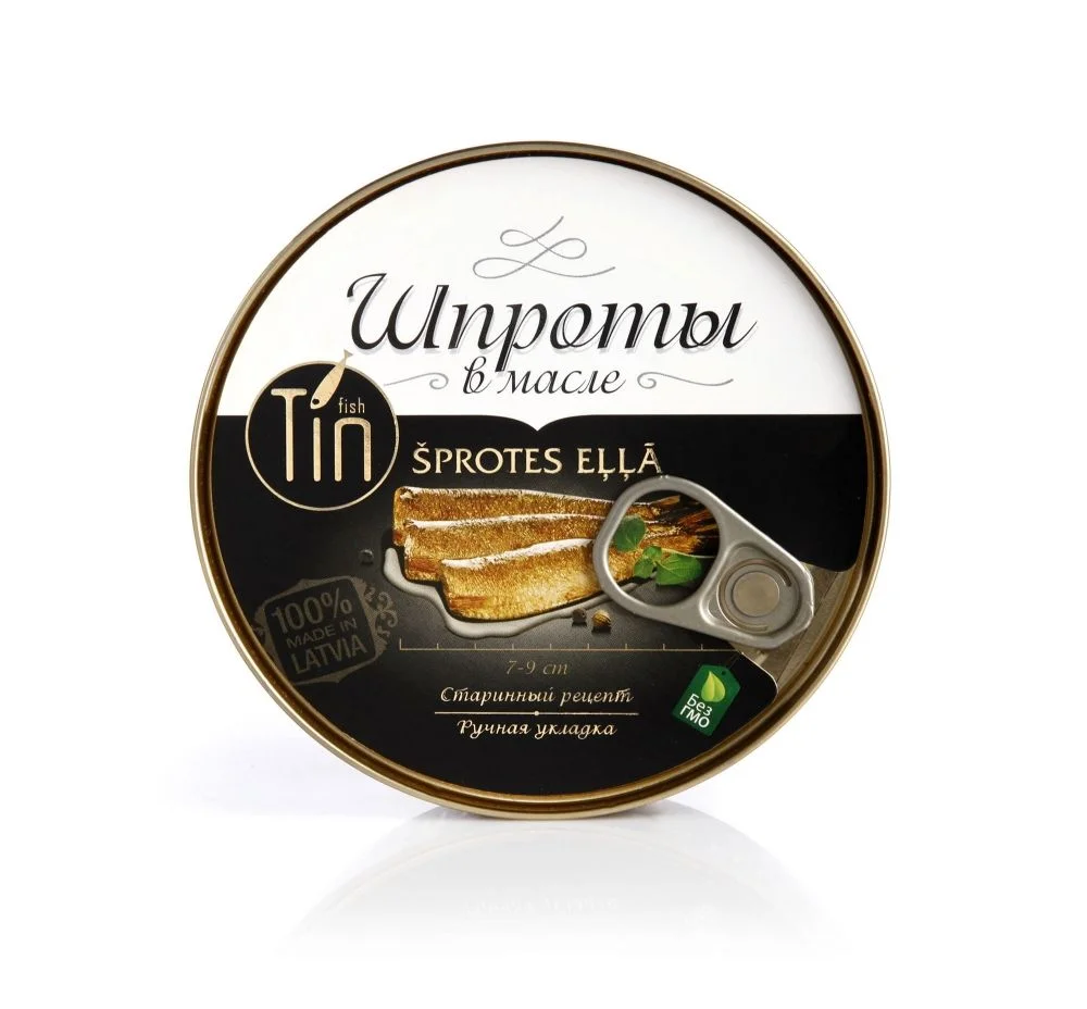 Latvian Sprats in Oil Tin Packaging