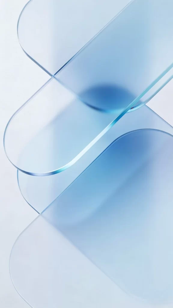 Light Blue Interlocking Loops Abstract Background