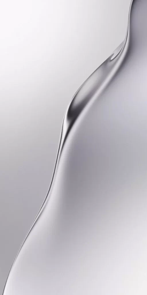 Liquid Silver Curve Abstract Background