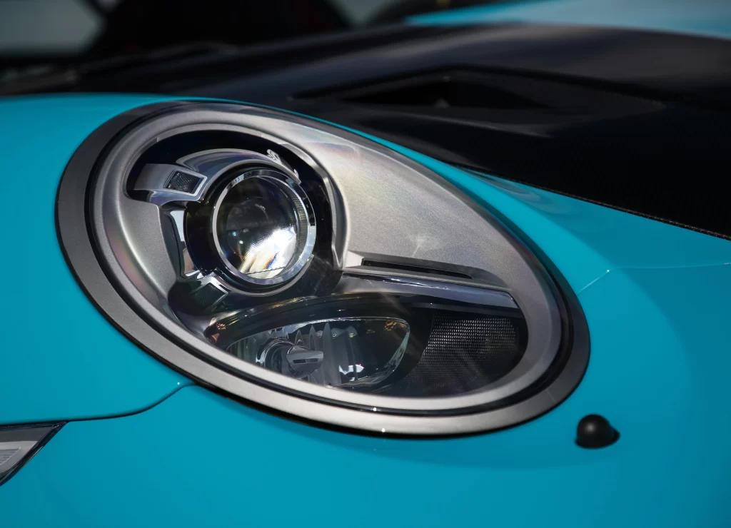 Mini Cooper Headlight Close Up