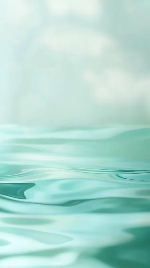 Mint Water Ripples Abstract Background