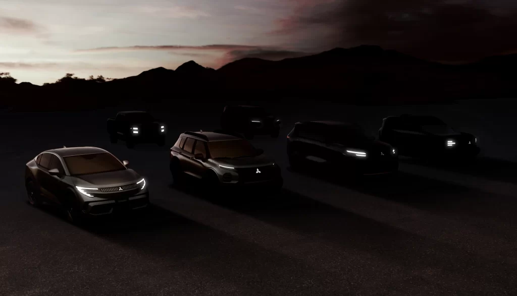 Mitsubishi Car Lineup Fleet Display