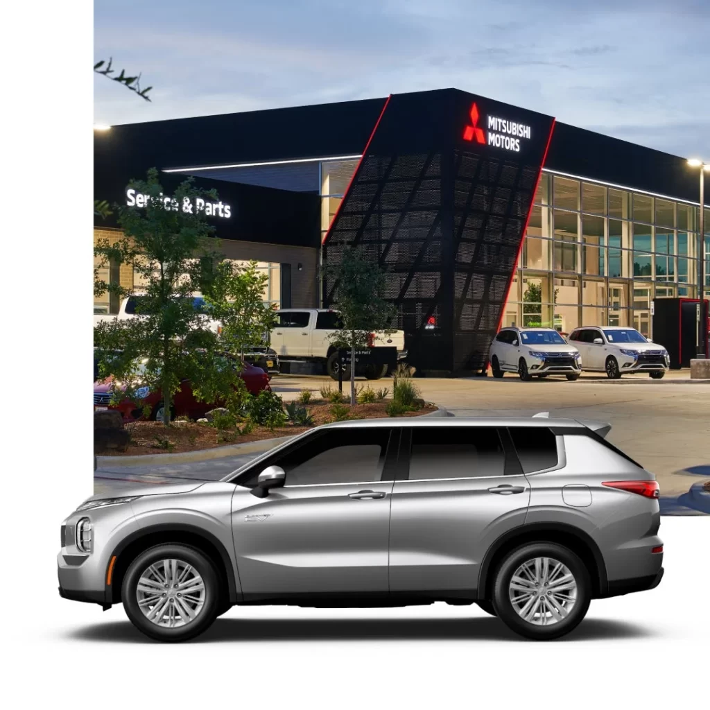 Mitsubishi SUV Dealership Lot