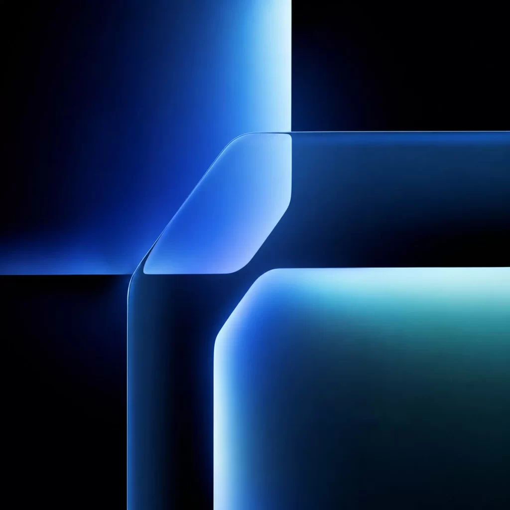 Navy Blue Curved Panels Abstract Background