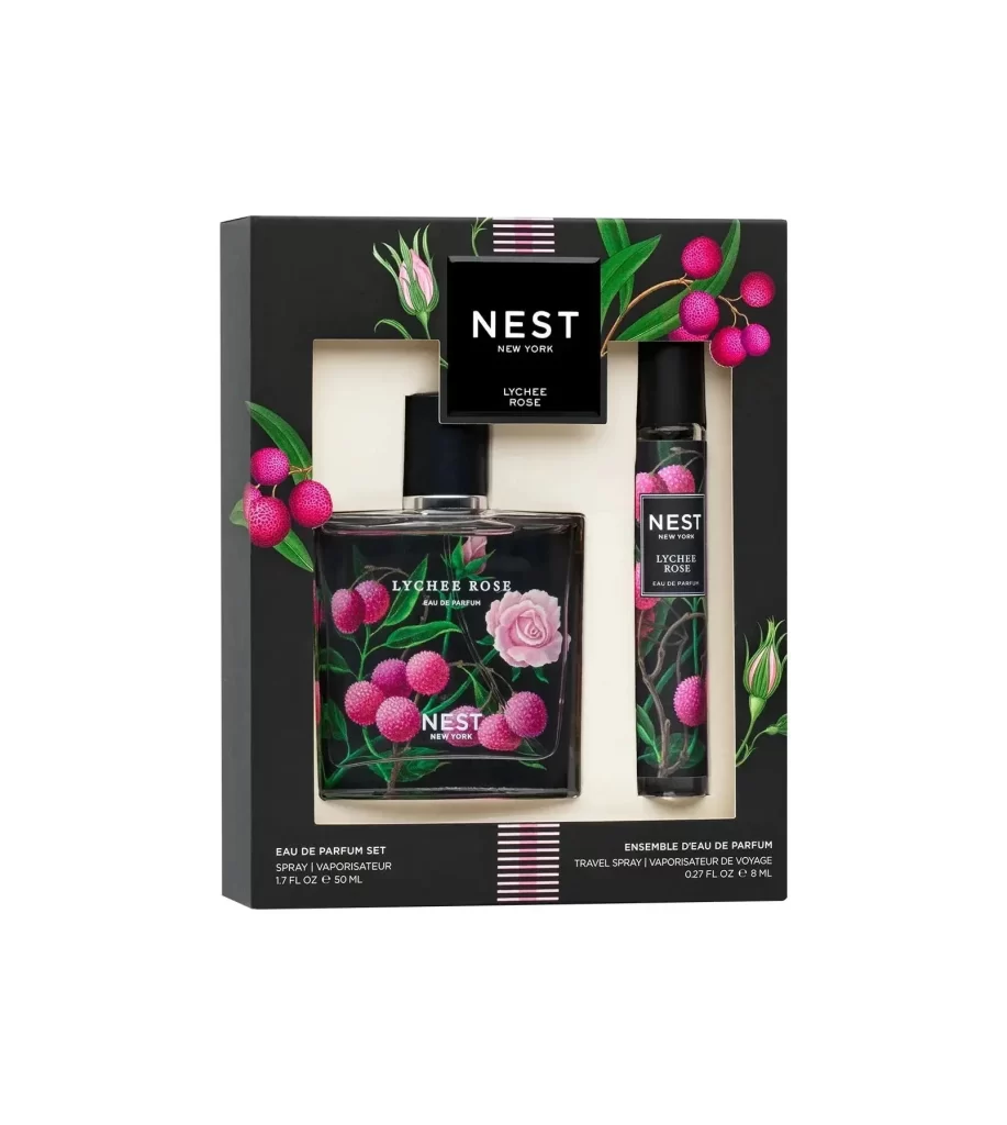 Nest New York Lychee Rose Fine Fragrance Set Packaging
