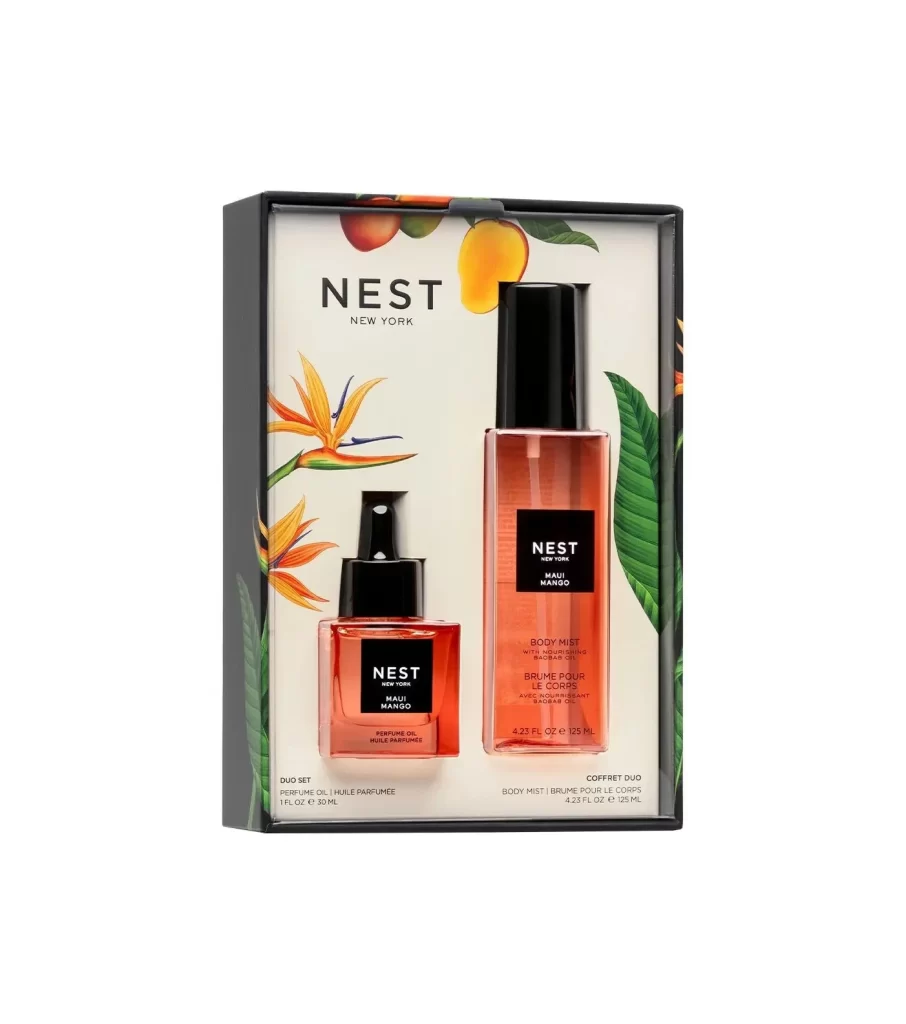 Nest New York Maui Mango Perfume Oil Body Mist Set Packaging