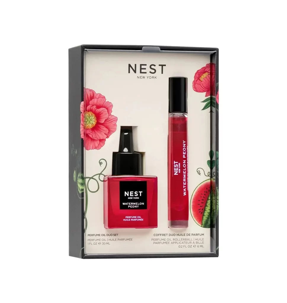 Nest New York Watermelon Peony Perfume Oil Set Packaging