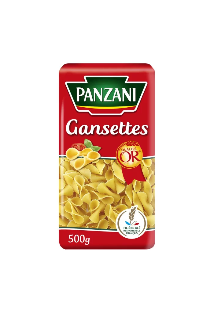 Panzani Gansettes Pasta Box Packaging
