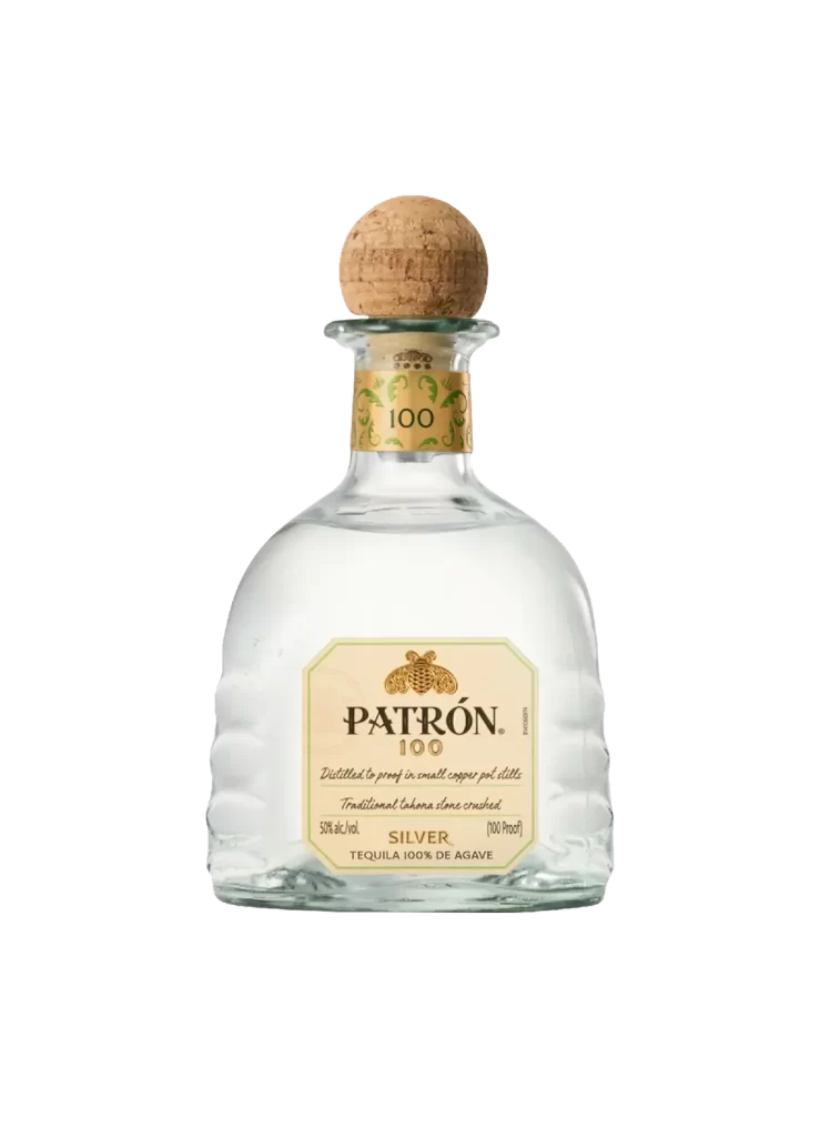 Patron 100 Silver Bottle Packaging
