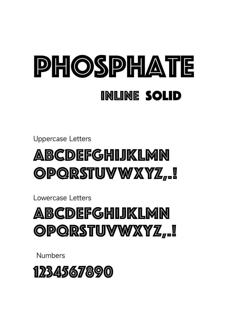 Phosphate Font Free Download