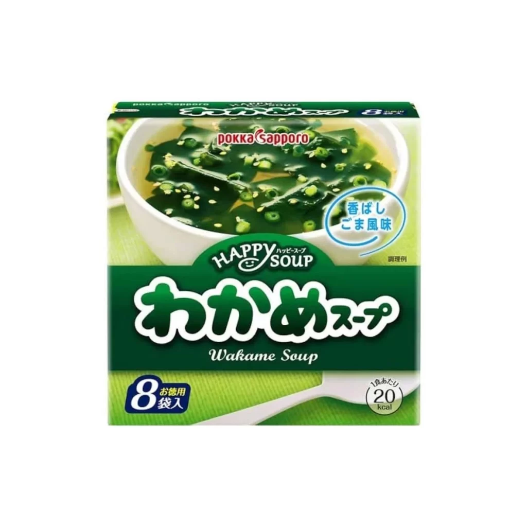 Pokka Sapporo Happy Soup Wakame 8 Bags Packaging