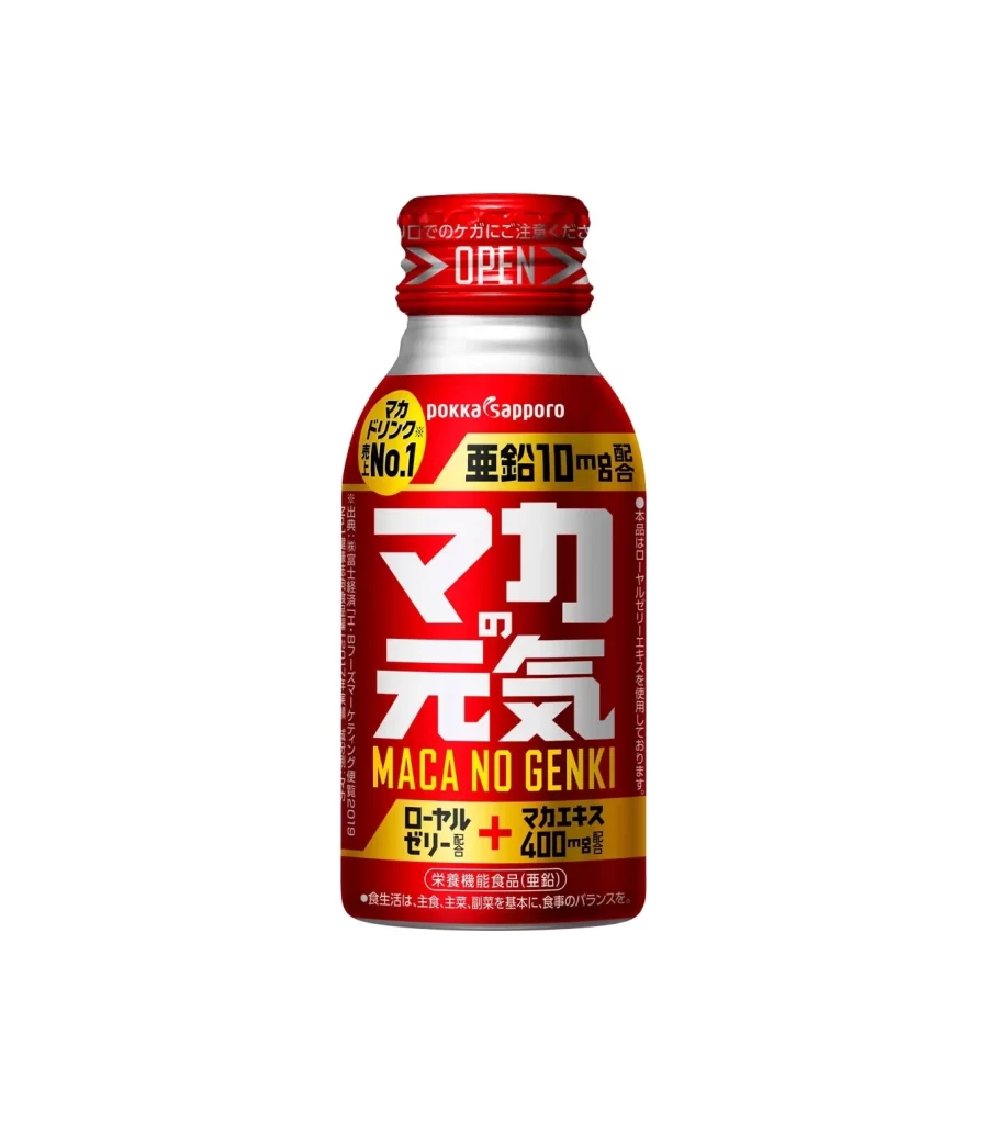 Pokka Sapporo Maca No Genki Drink Packaging