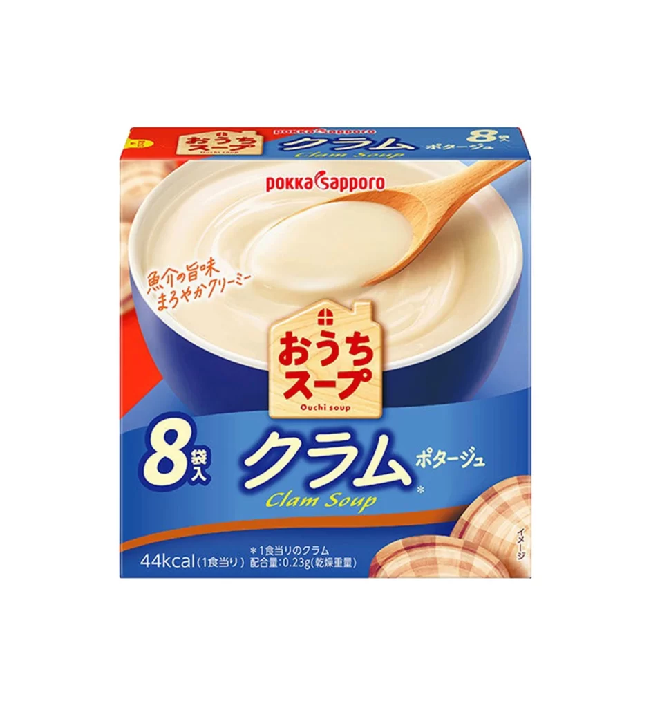 Pokka Sapporo Ouchi Soup Clam Potage 8 Bags Packaging