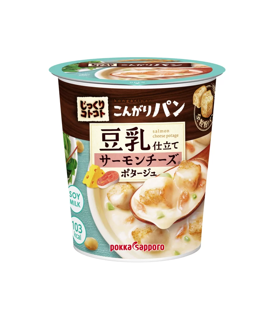 Pokka Sapporo Soy Milk Salmon Cheese Potage Cup Packaging