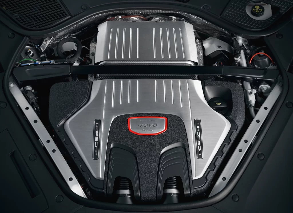 Porsche V8 GTS Engine Bay View