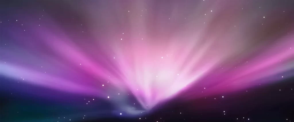 Purple Pink Light Rays Starry Background