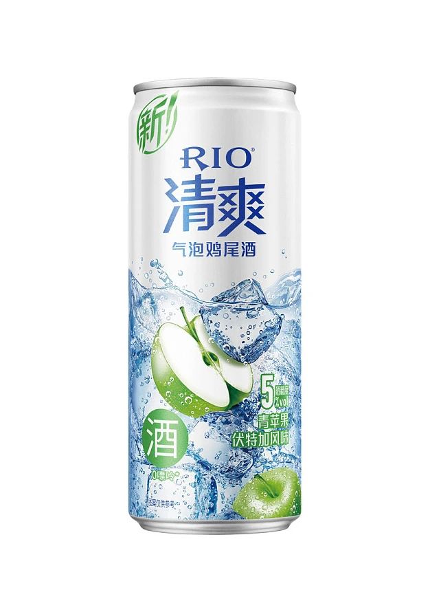 Rio Sparkling Cocktail Green Apple Can Packaging
