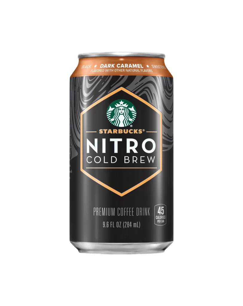Starbucks Nitro Cold Brew Dark Caramel Coffee Packaging