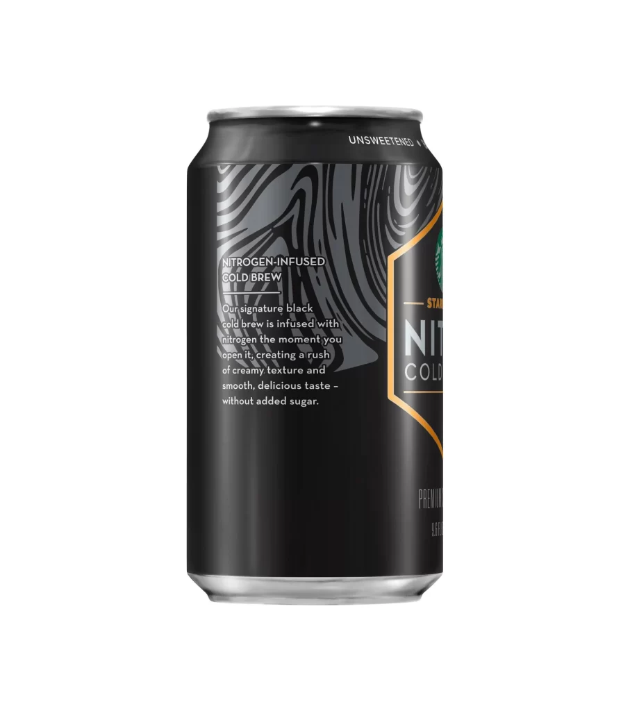 Starbucks Nitro Cold Brew Unsweetened Coffee Packaging