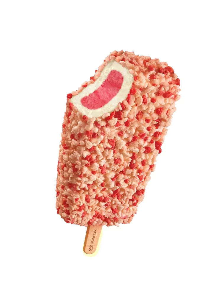 Strawberry Ice Cream Popsicle