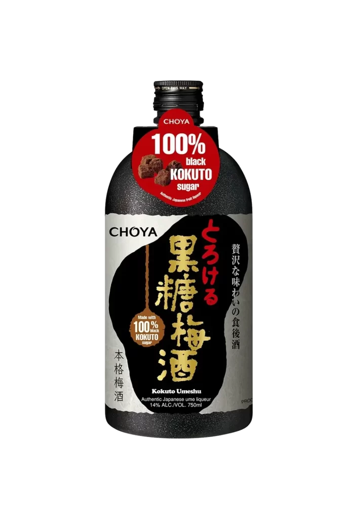 The Choya Kokuto Black Sugar Umeshu 750ml Packaging