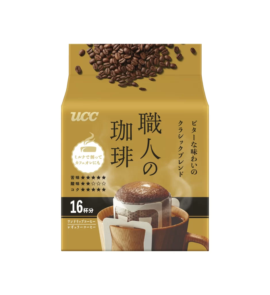 UCC Bitter Blend Coffee Pods Packaging