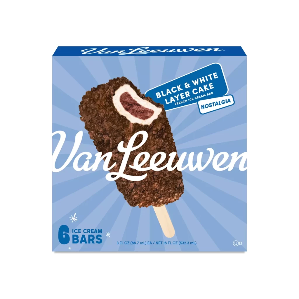 Van Leeuwen Black And White Layer Cake Ice Cream Bars