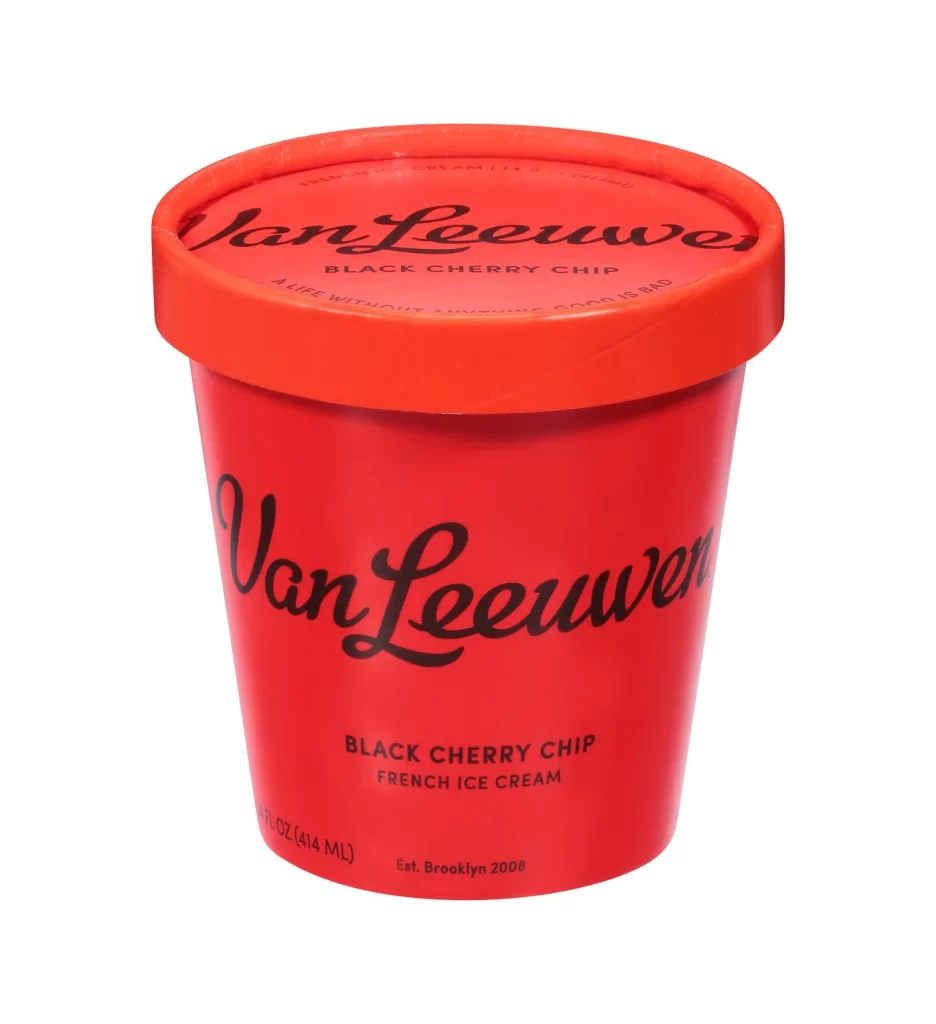 Van Leeuwen Black Cherry Chip Ice Cream Packaging