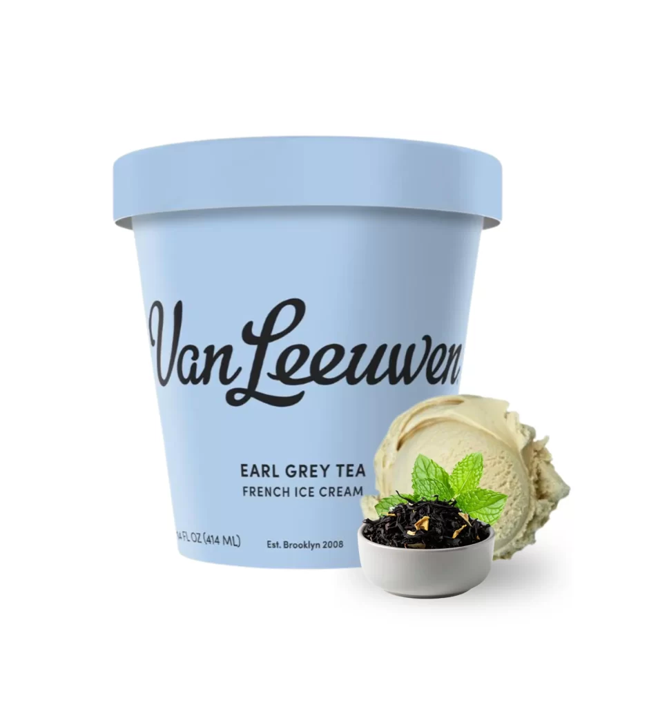 Van Leeuwen Earl Grey Tea Ice Cream With Scoop