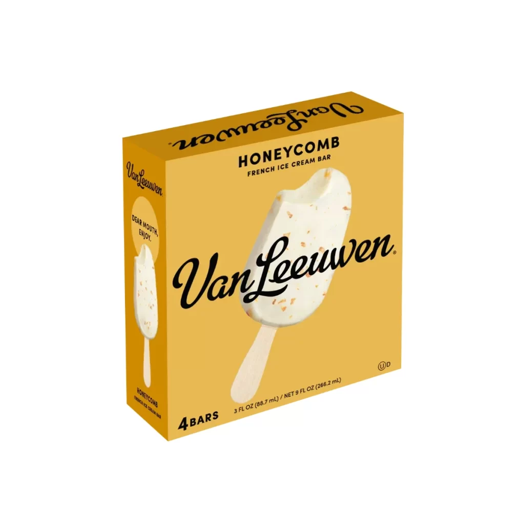 Van Leeuwen Honeycomb Ice Cream Bars Packaging