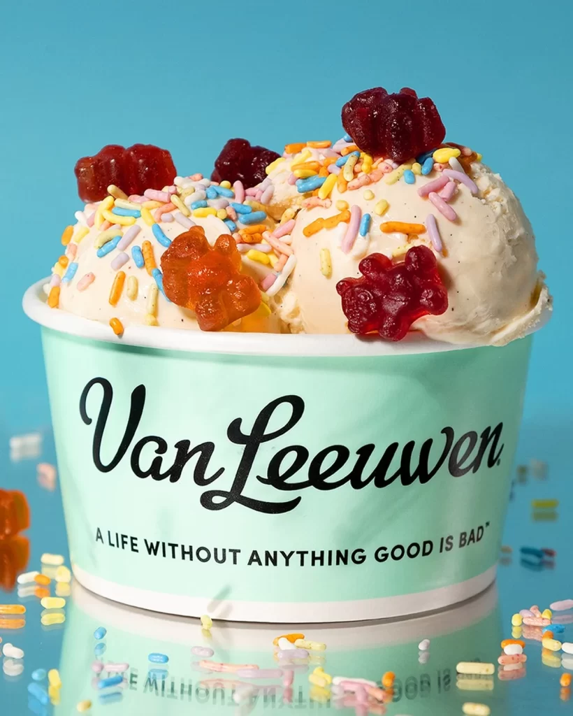 Van Leeuwen Ice Cream Cup With Sprinkles And Gummy Bears