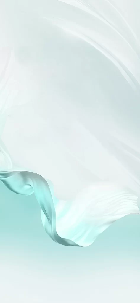 White Turquoise Silk Flow Abstract Background