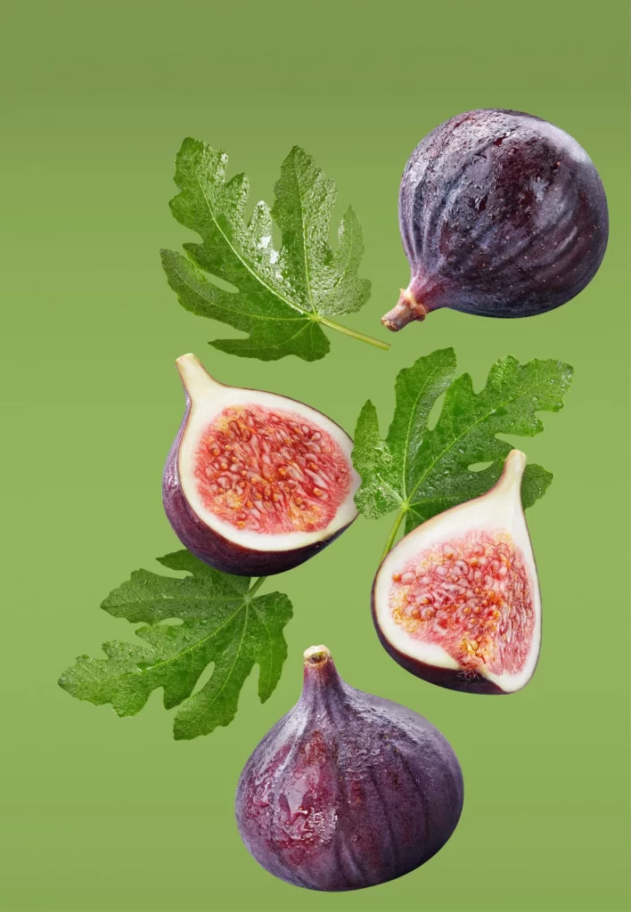 Whole and Sliced Figs Still Life