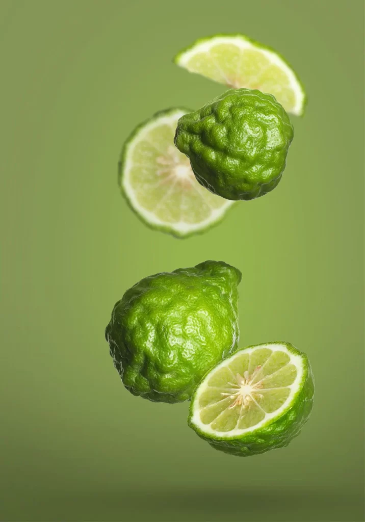 Whole and Sliced Limes Still Life