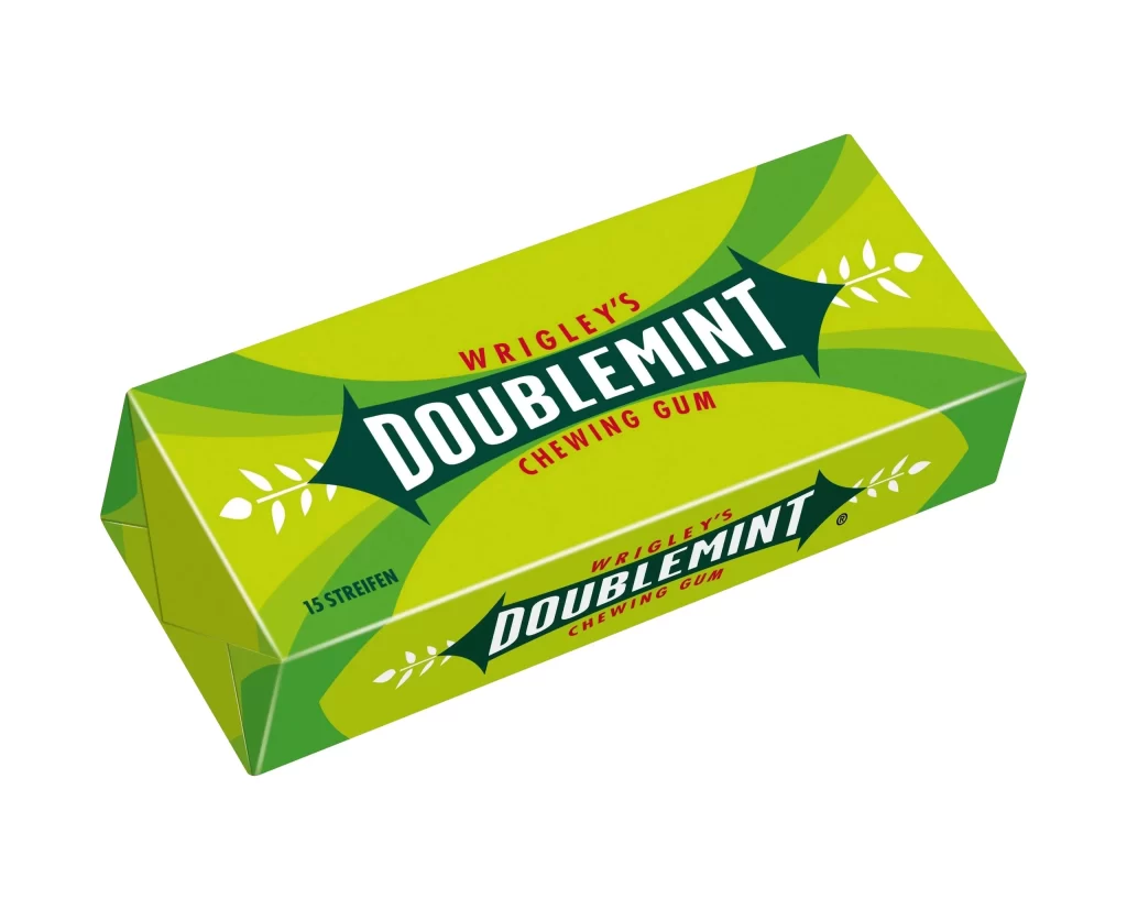 Wrigley’s Doublemint Chewing Gum Box Packaging