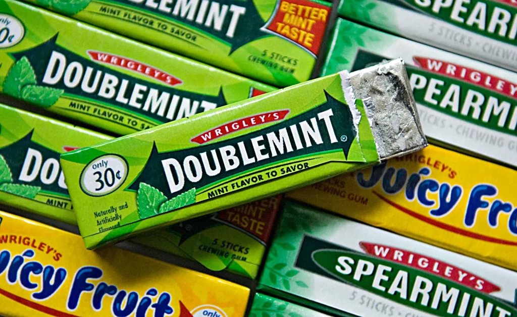 Wrigley’s Doublemint Gum Sticks Stack
