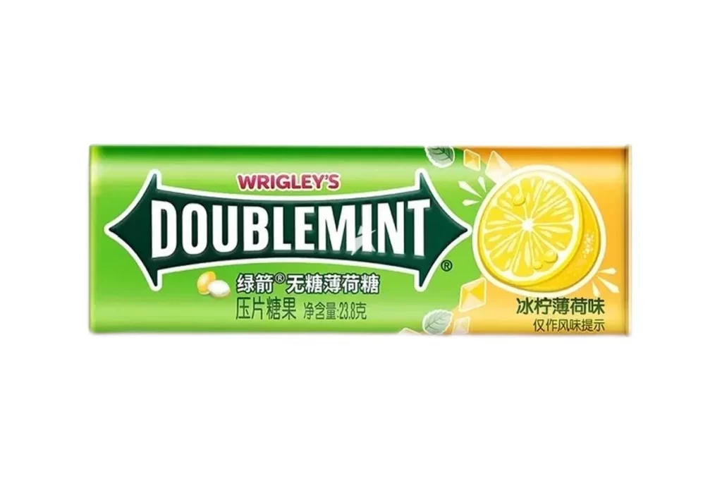 Wrigley’s Doublemint Ice Lemon Mints Stick Packaging