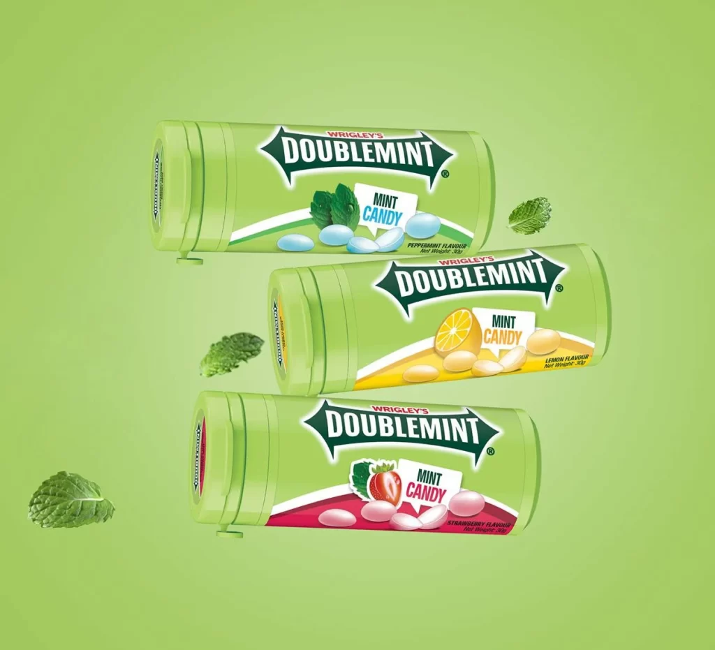 Wrigley’s Doublemint Mint Candy Tub Trio Advertisement