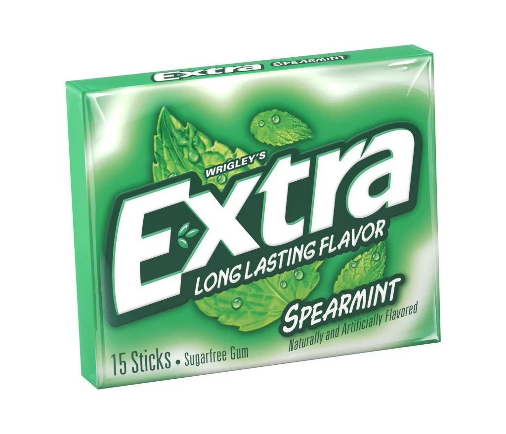 Wrigley’s Extra Spearmint Gum Box Packaging
