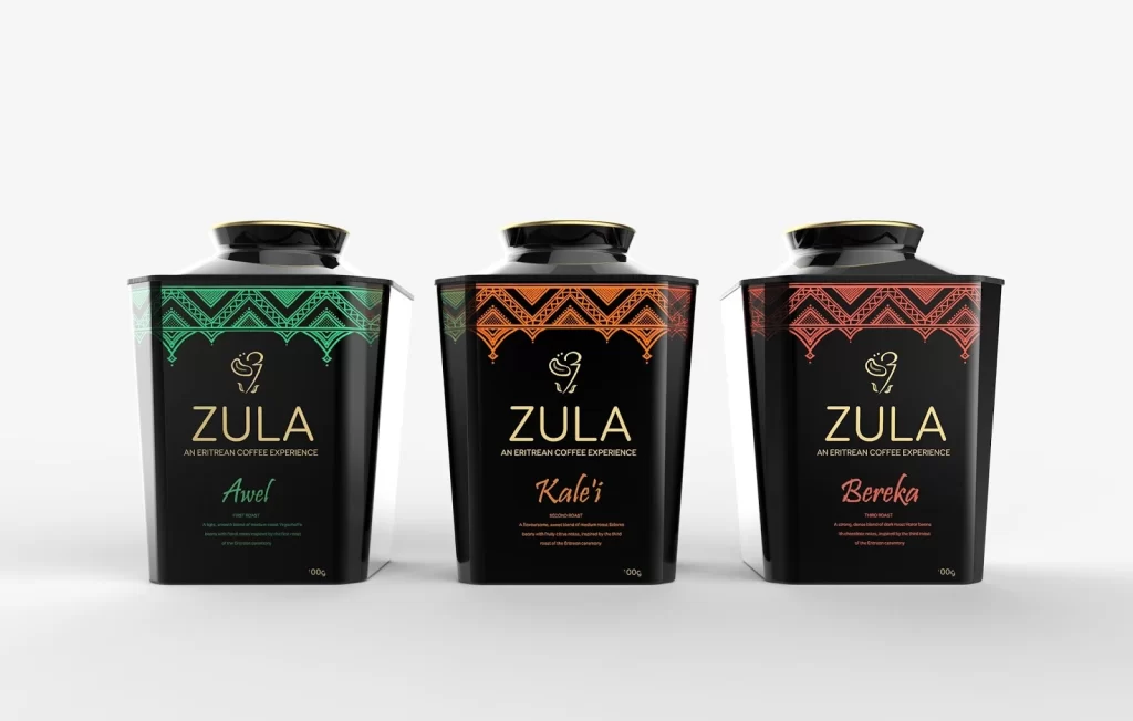 Zula Coffee Tins Packaging
